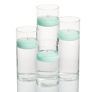 7 of 15: richland floating candles eastland cylinder holders set of 4