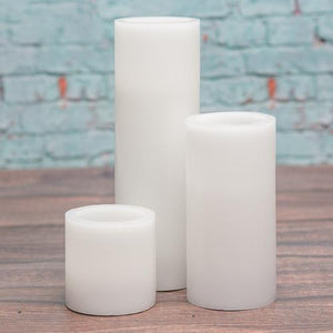 4 of 5: Richland Flameless LED Pillar Candle 3"x6" White