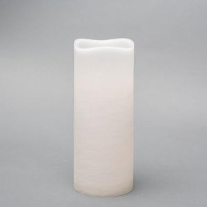 1 of 4: Richland 4" x 10" Large LED Pillar Candle with Wavy Top