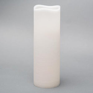 1 of 2: Richland 4" x 12" Large LED Pillar Candle with Wavy Top