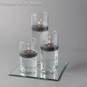 3 of 14: square mirror centerpiece candles set 3