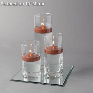 9 of 14: square mirror centerpiece candles set 3
