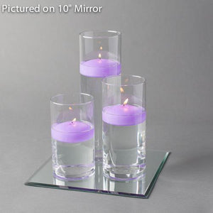 12 of 14: square mirror centerpiece candles set 3