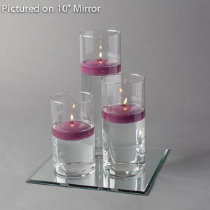 11 of 14: square mirror centerpiece candles set 3
