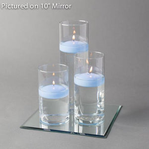 2 of 14: Eastland Square Mirror and Cylinder Vase Centerpiece with Richland 3" Floating Candles Set
