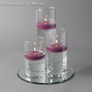 15 of 15: round mirror centerpiece candles set 3