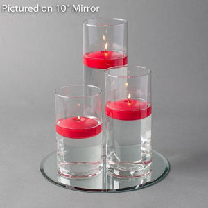 4 of 15: round mirror centerpiece candles set 3