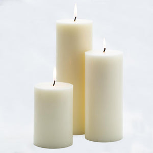 3 of 3: richland 4 x 12 light ivory pillar candle