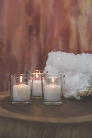 3 of 3: Richland Iridescent Votive Candle Holder Set of 12