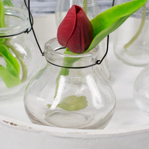 3 of 5: Richland Vintage Jar Hanging Glass Vase Set of 48