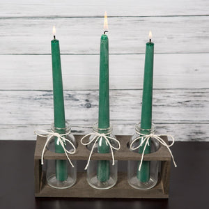 5 of 5: richland vintage milk bottle vases with wooden stand set of 6