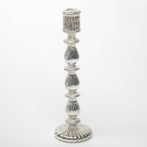 1 of 4: richland ribbed unique mercury glass taper candle holder 13