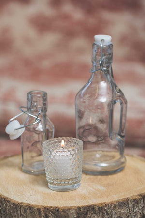 2 of 2: Richland Votive Holder Hobnail Clear Set of 12