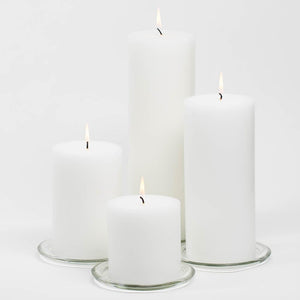 6 of 6: Richland 4" x 6" White Pillar Candle