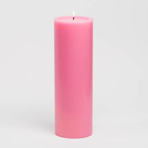 1 of 2: Richland 4" x 12" Pink Pillar Candle