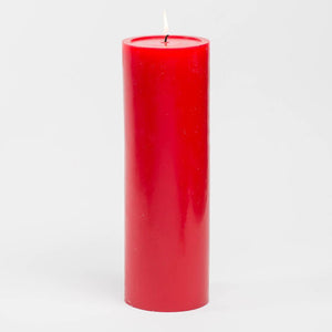 1 of 3: richland 4 x 12 red pillar candle