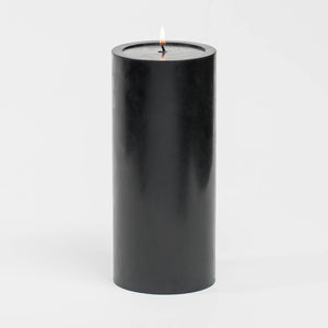 1 of 2: Richland 4" x 9" Black Pillar Candle