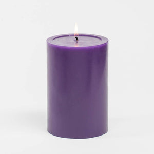 1 of 2: Richland 4" x 6" Purple Pillar Candle