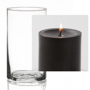 16 of 17: Richland Pillar Candle 3" & Eastland Cylinder Holder 6" Set of 12