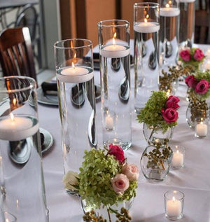 4 of 8: Richland Floating Candles 3" White