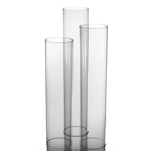 1 of 7: Richland Glass Chimney Candle Shade 16", 18" & 20" Set of 3