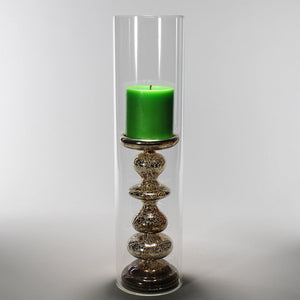 3 of 7: Richland Glass Chimney Candle Shade 4" x 20"