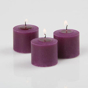 2 of 3: richland votive candles purple mulberry scented 10 hour set of 144