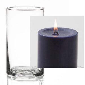 9 of 17: Richland Pillar Candle 3" & Eastland Cylinder Holder 6" Set of 12
