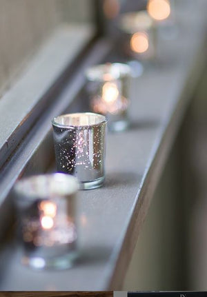 3 of 3: Richland Silver Mercury Votive Holders Set of 72