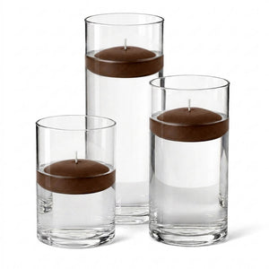 5 of 14: Cylinder Vase Centerpiece & Richland 3" Floating Candles Set of 18