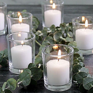 2 of 5: Richland Votive Candles Unscented White 10 Hour Set of 72