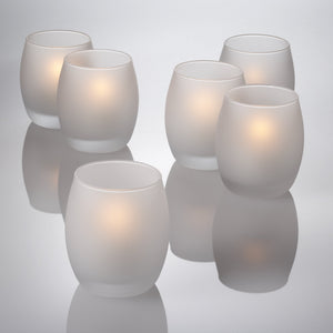 1 of 5: eastland grande hurricane votive candle holder frosted set of 48
