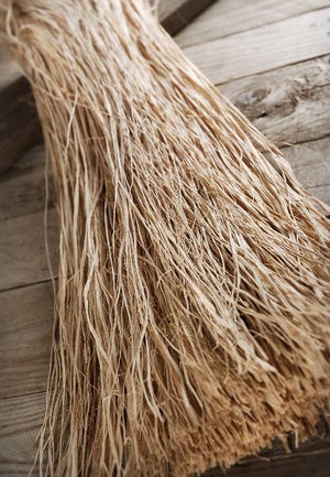 1 of 3: Natural Raffia Bundle Trimmed
