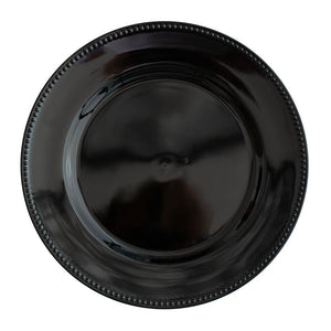 1 of 4: richland beaded charger plate 13 black set of 24