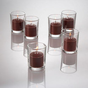 3 of 3: richland votive candles brown cinnamon bun scented 10 hour set of 144