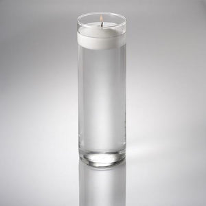 3 of 3: eastland cylinder floating candle holder 3 25 x10 5 set of 12