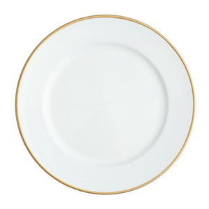 1 of 3: Richland 13" White with Gold Rim Charger Plate Set of 24