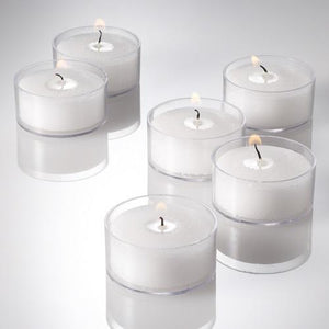 1 of 8: Richland Clear Tealight Candles White Unscented Set of 500