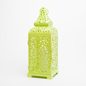 4 of 5: richland lime moroccan temple metal lantern