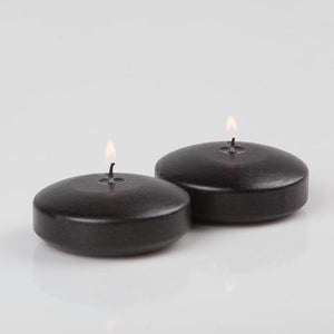 1 of 3: Richland Floating Candles 3" Black Set of 12