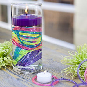 2 of 2: Richland Floating Candles 3" Purple Set of 24