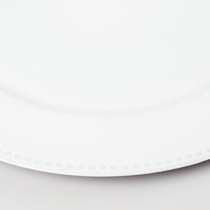 4 of 4: richland beaded charger plate 13 white set of 12