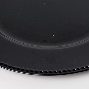 3 of 4: richland beaded charger plate 13 black set of 24
