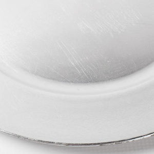 2 of 2: richland plain charger plate 13 silver set of 24