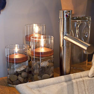 3 of 4: Richland Floating Candles 3" Brown Set of 72