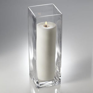 1 of 16: Richland Pillar Candle 9" & Eastland Square Holder 12 inch Set of 12