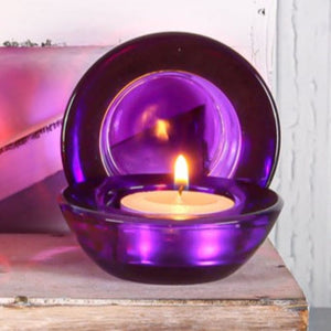 2 of 3: Eastland Chunky Tealight Candle Holder Purple Set of 96