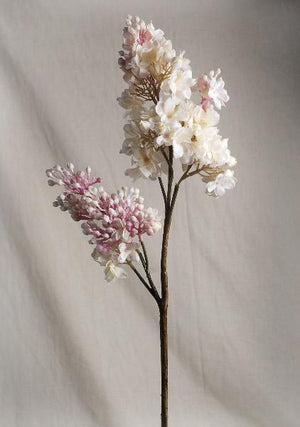 2 of 2: Silk Pink Lilac Flowers 25in