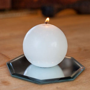 1 of 3: Richland Sphere Candle 3" White