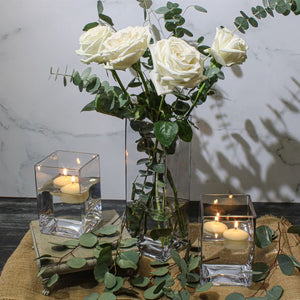 5 of 5: Eastland Square Vases 6", 8" & 12" Set of 3